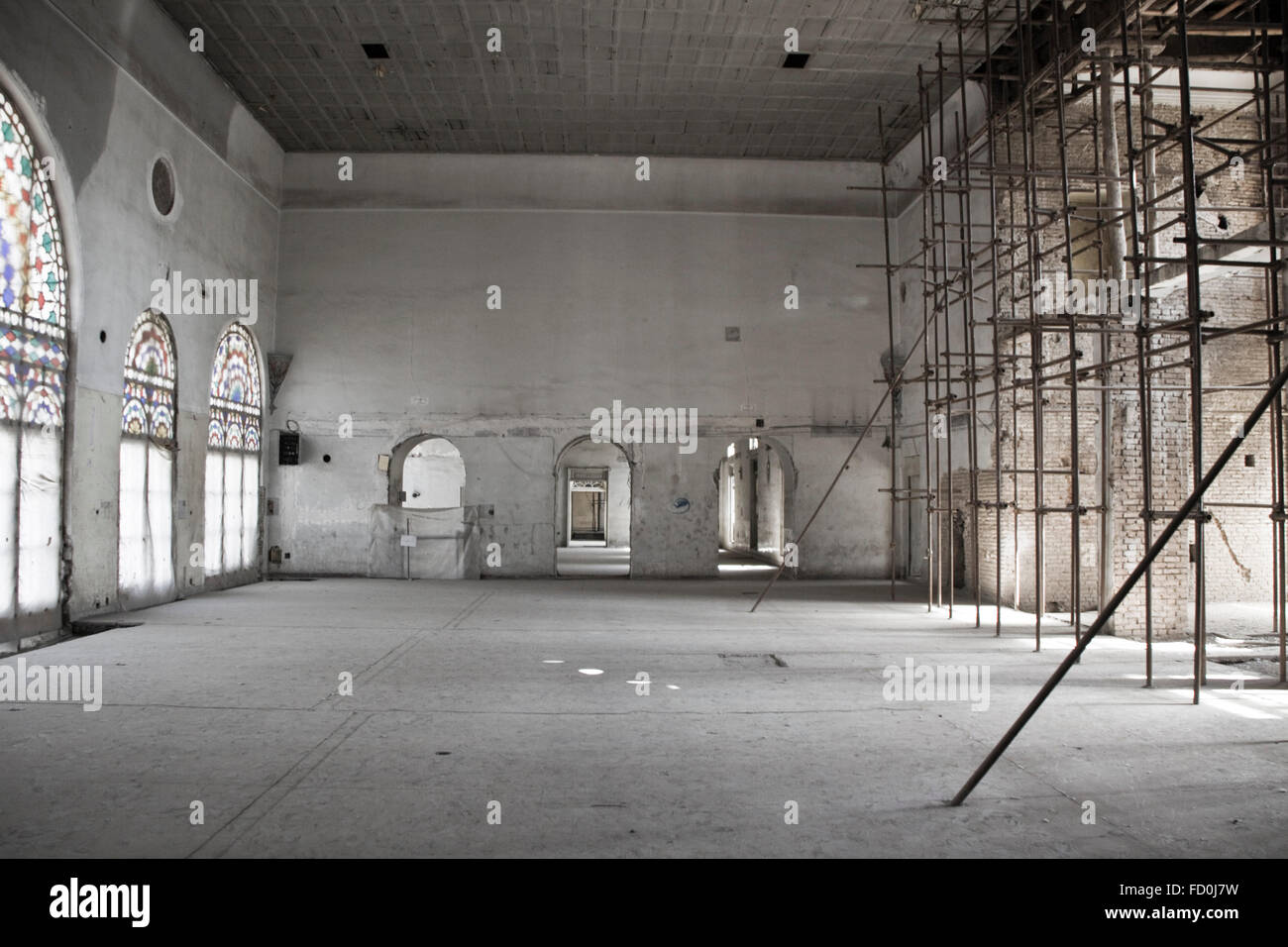 Dettaglio nel Palazzo Baharestan, Teheran, Iran. Foto Stock