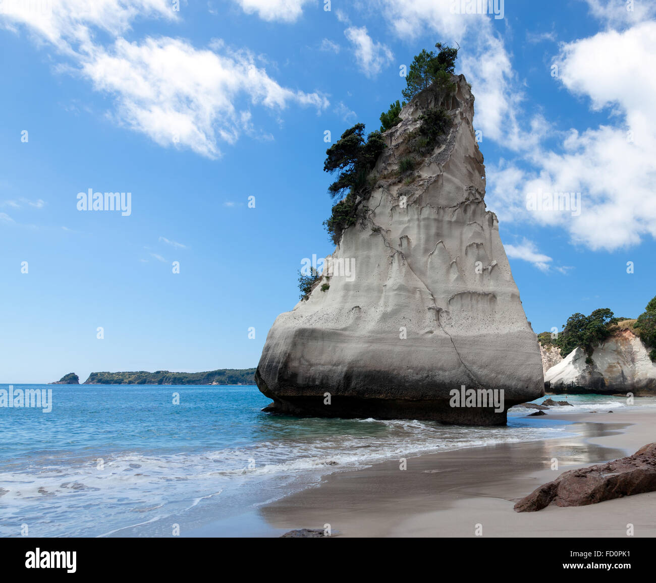 Cove Della Cattedrale Penisola di Coromandel Foto Stock