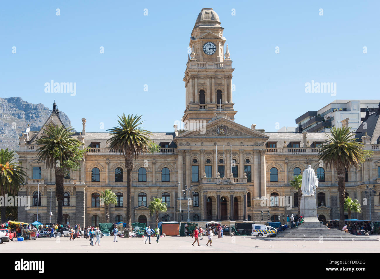 Cape Town City Hall, Grand Parade, Cape Town, Provincia del Capo occidentale, Repubblica del Sud Africa Foto Stock