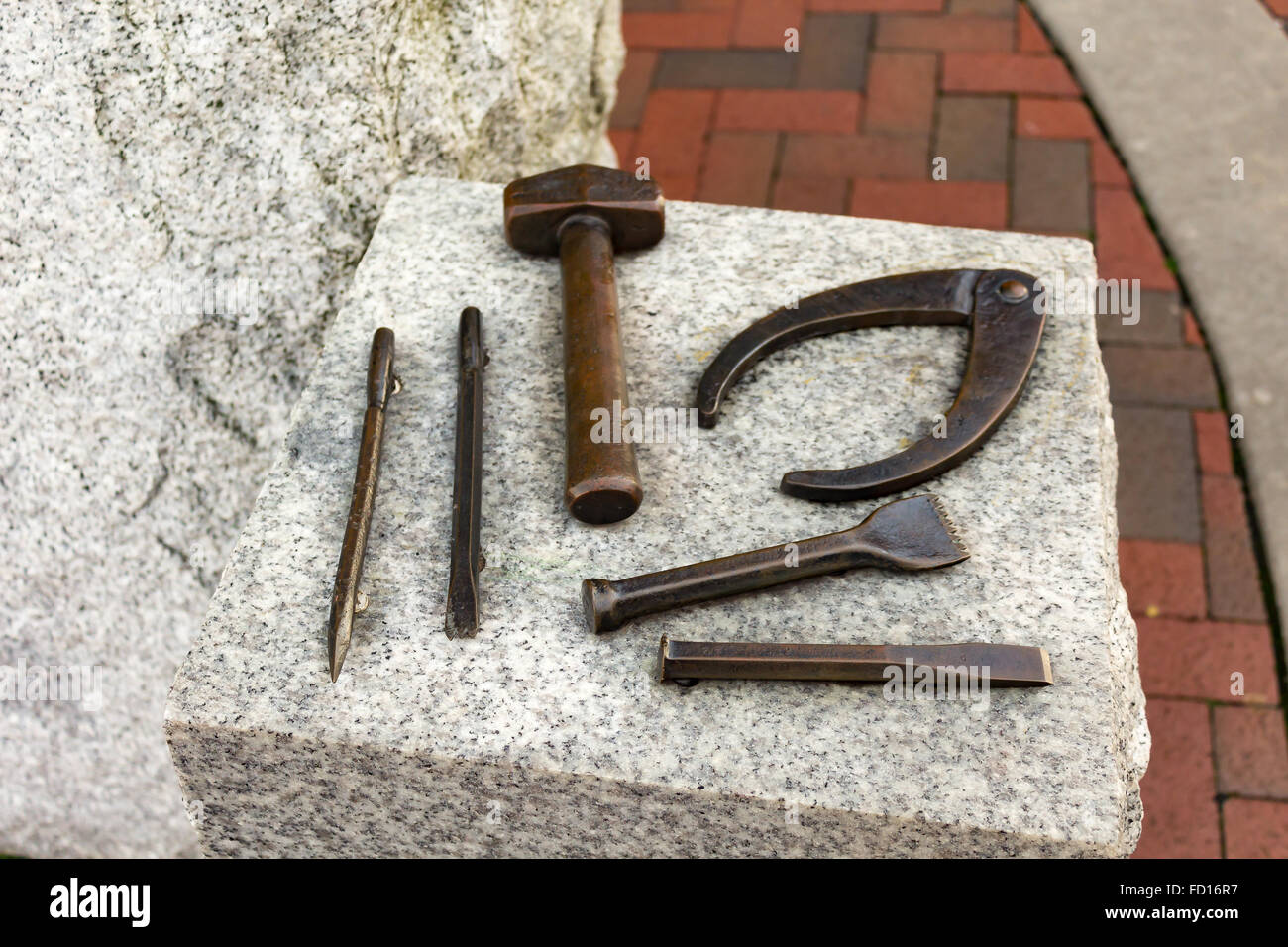 Visualizzazione di strumenti in Asheville, North Carolina, STATI UNITI D'AMERICA Foto Stock