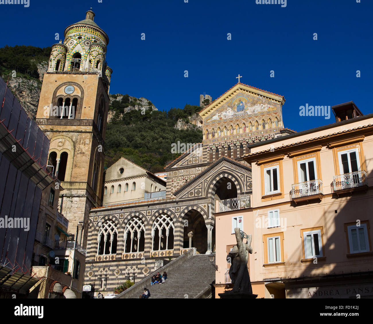 Il Duomo di Amalfi Foto Stock