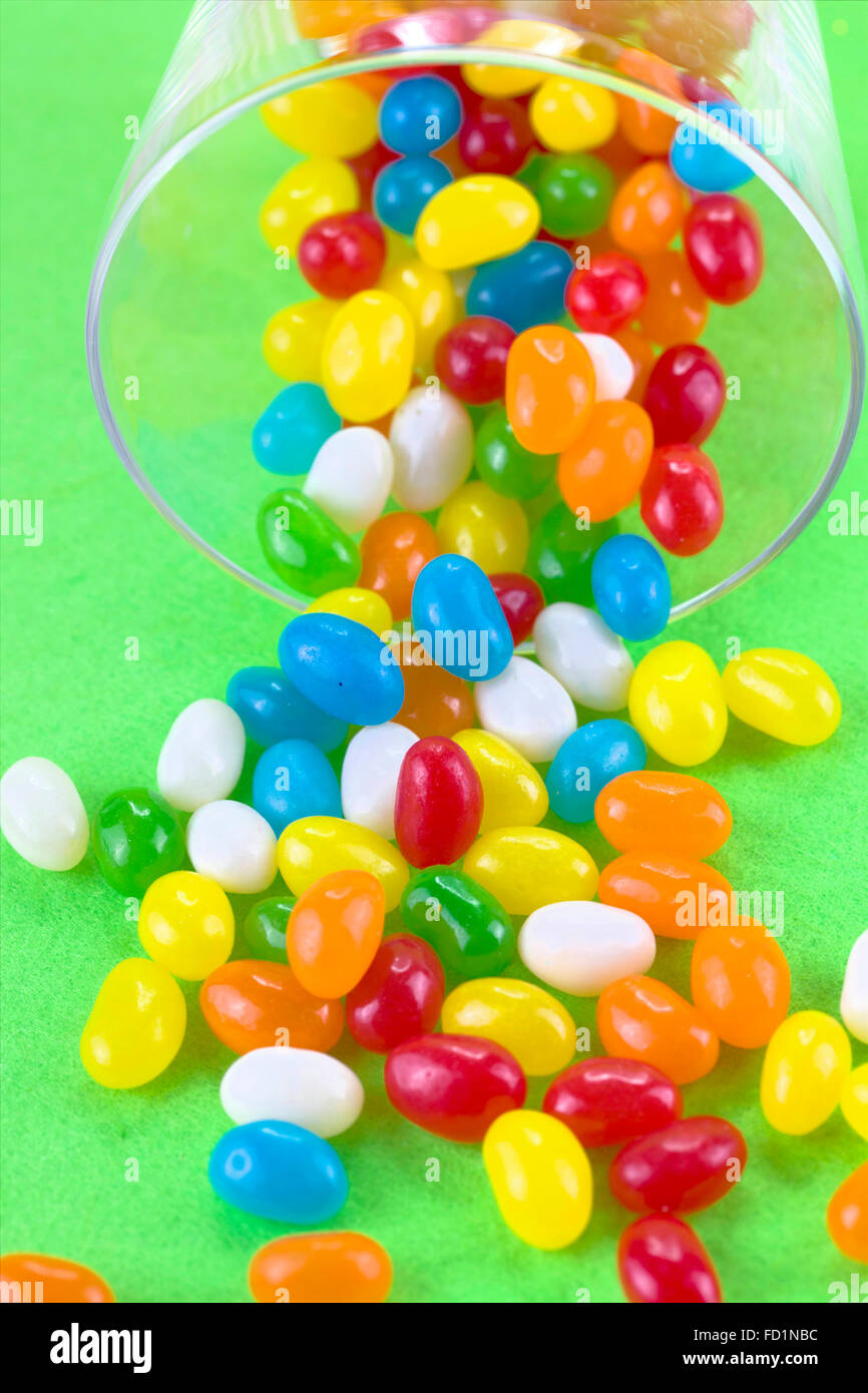 Un assortimento di Jelly Beans Foto Stock