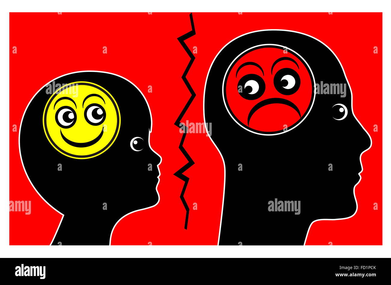 Bambino alla ricerca di amore Foto Stock