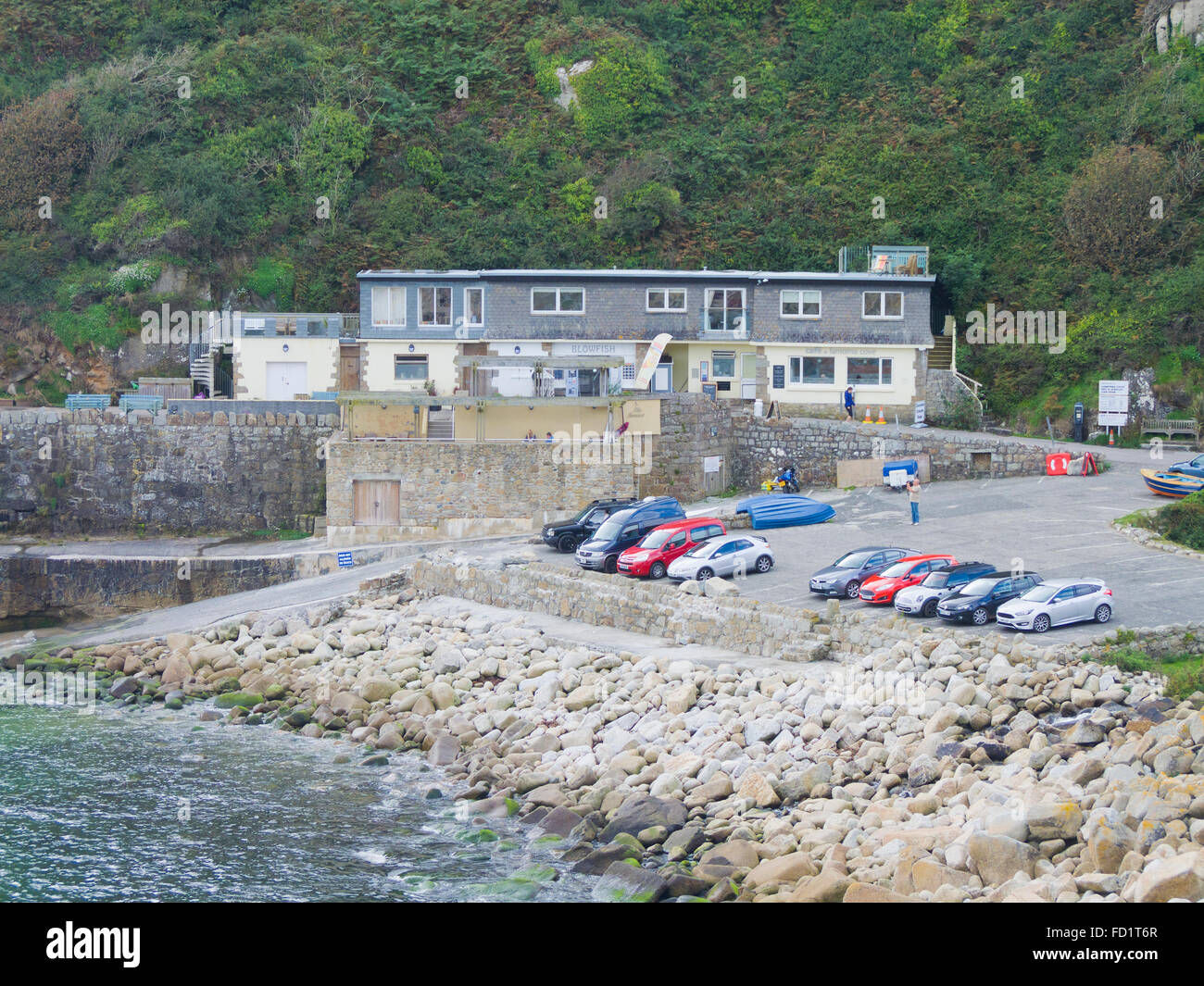 Lamorna Cove, Cornwall, Inghilterra, Regno Unito in estate Foto Stock