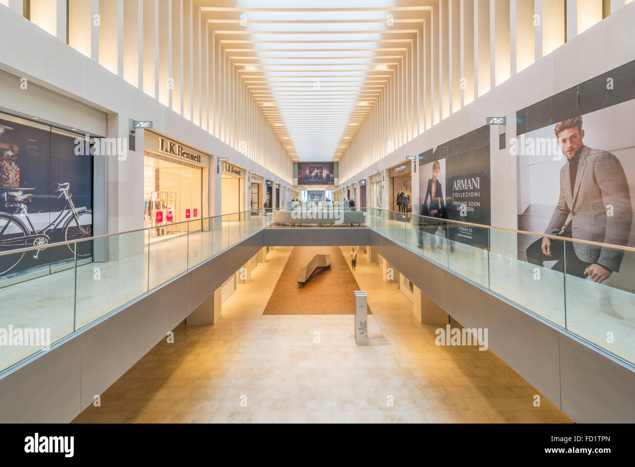 La Mailbox Shopping Centre, Birmingham, Inghilterra, Regno Unito. Foto Stock