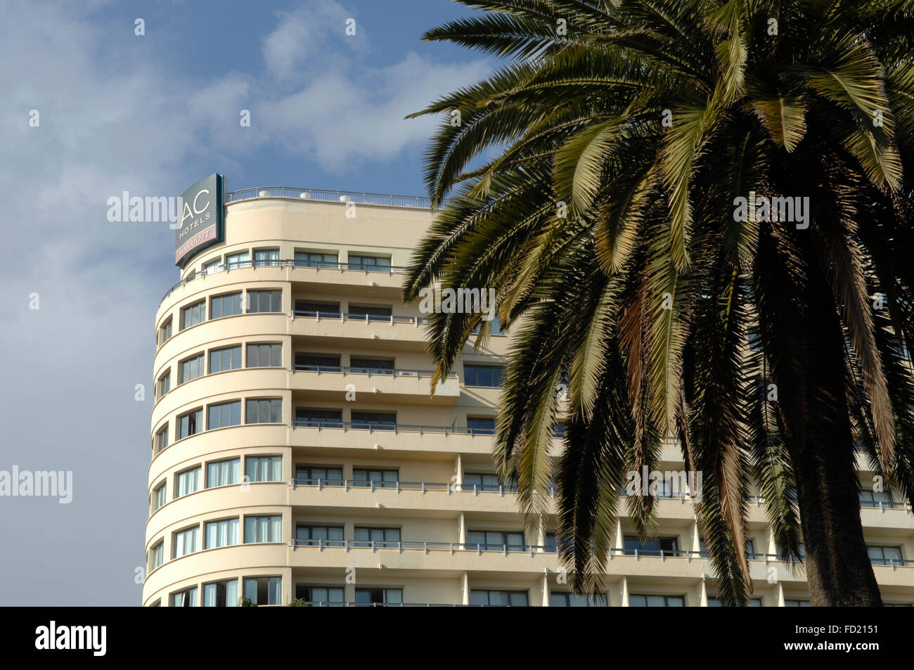 AC Hotel Malaga Palacio Marriott hotel 5 stelle nel centro di Malaga in Spagna. Foto Stock