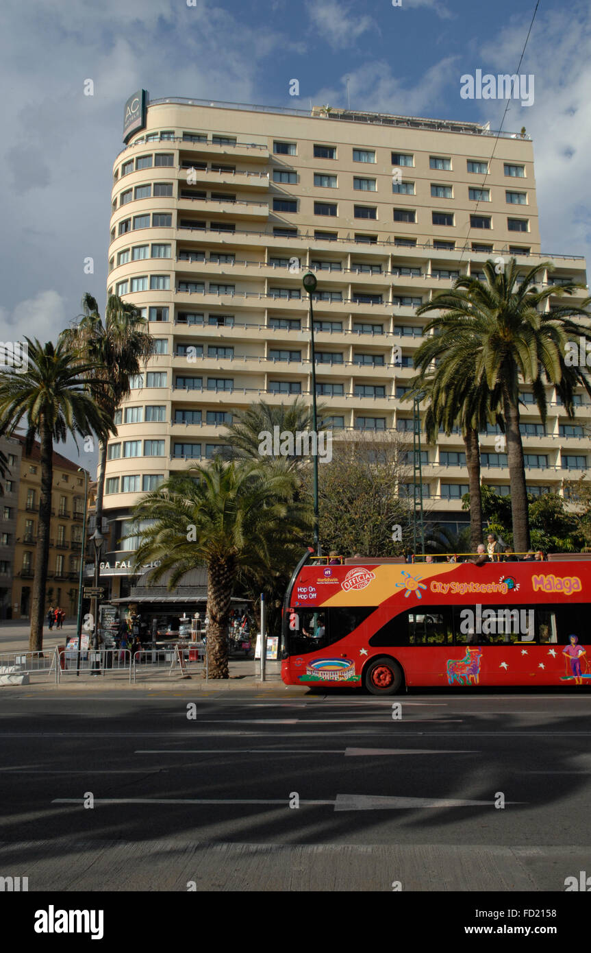 AC Hotel Malaga Palacio Marriott hotel 5 stelle nel centro di Malaga in Spagna. Foto Stock