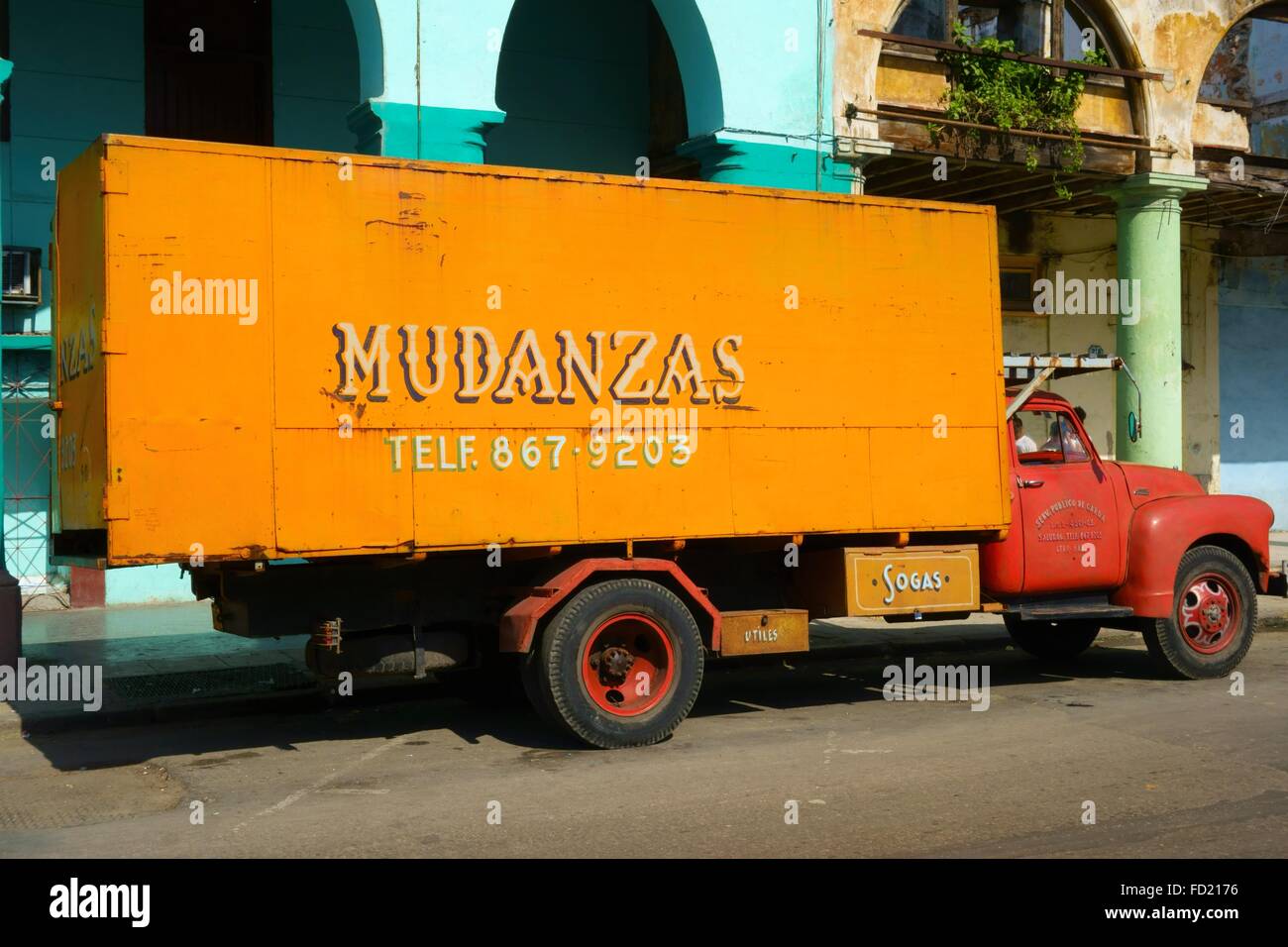 Americano classico carrello su strada nel centro di Avana, Cuba. Foto Stock