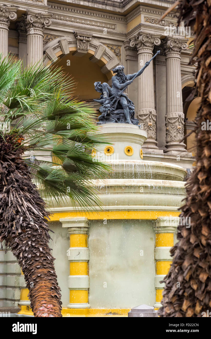 Cerro Santa Lucia Park, Fondazione luogo di Santiago del Cile Foto Stock