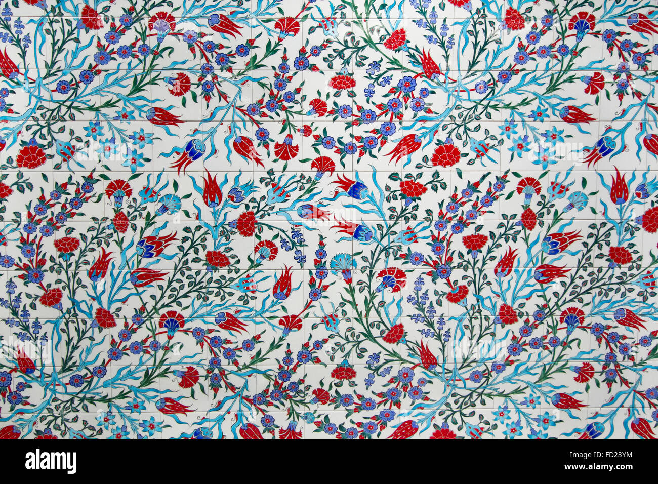 Mattonelle dell'ottomano Foto Stock