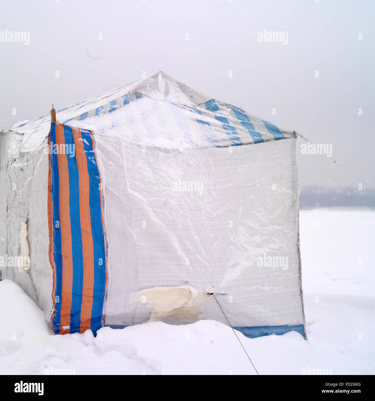 Tenda In neve Foto Stock