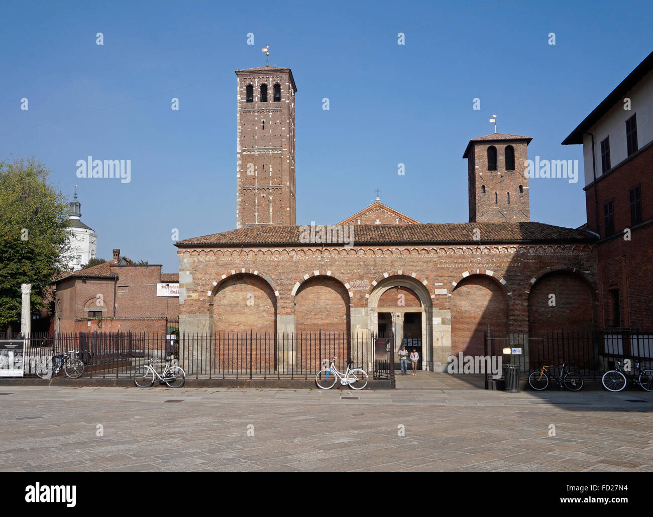 Sant Ambrogio basilica, Milano, Italia Foto Stock