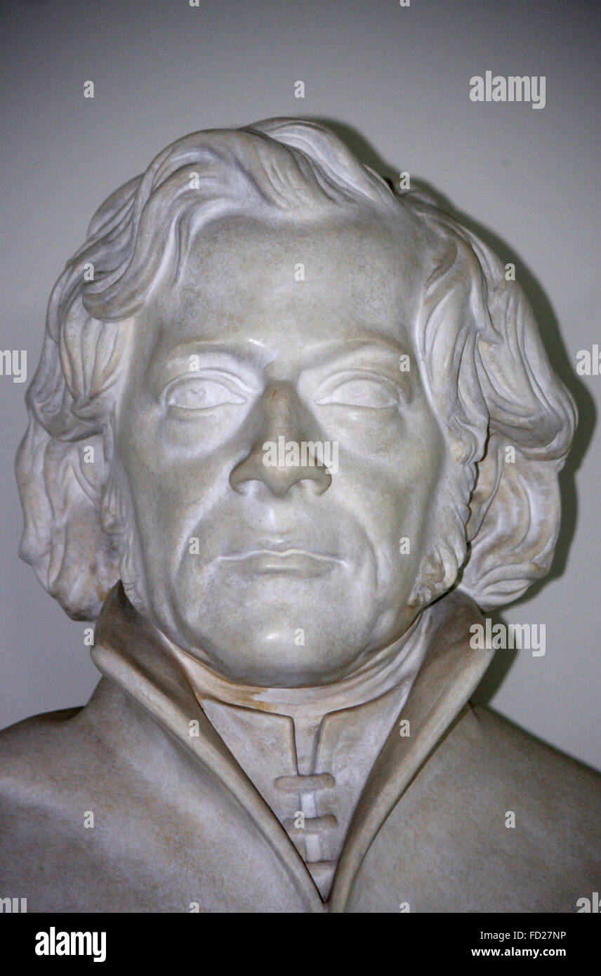 Portraitbueste von Friedrich Schleiermacher, Berlino. Foto Stock