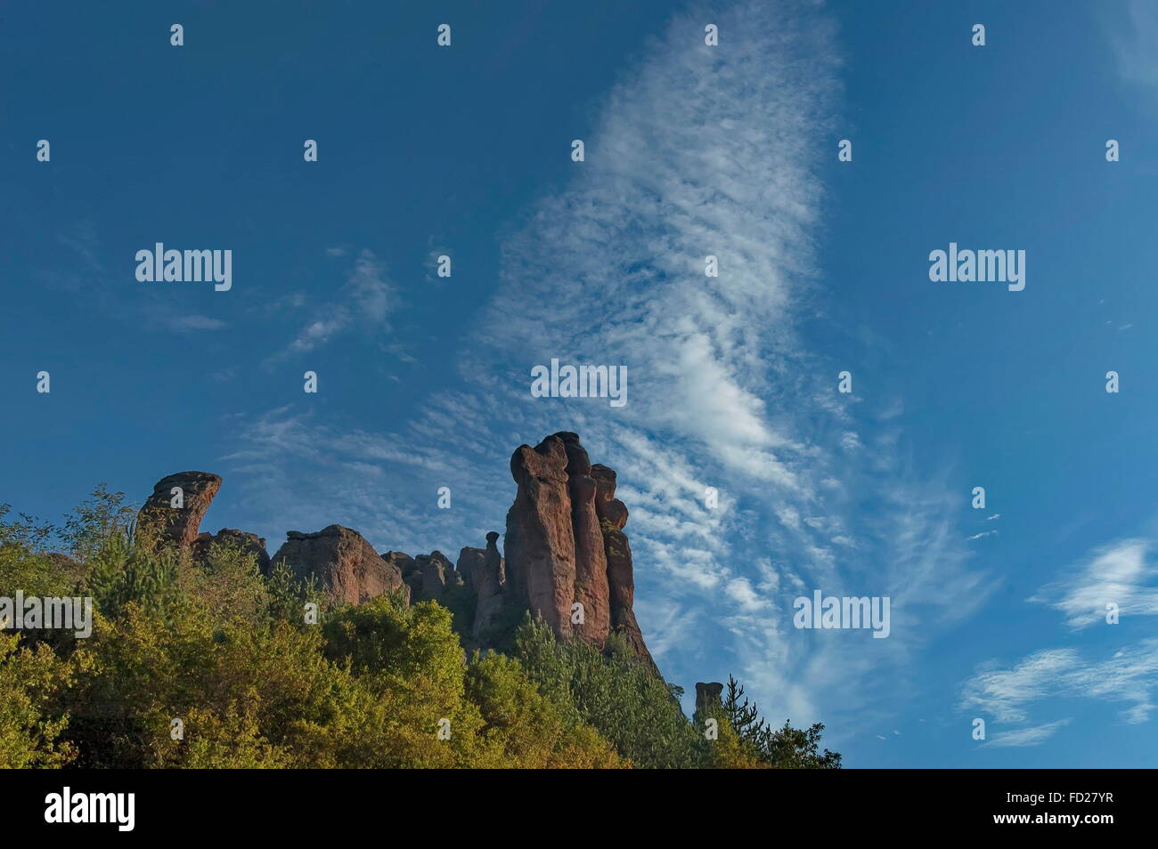 Formazione di rocce in area di belogradchik, Bulgaria, Europa Белоградчик Foto Stock