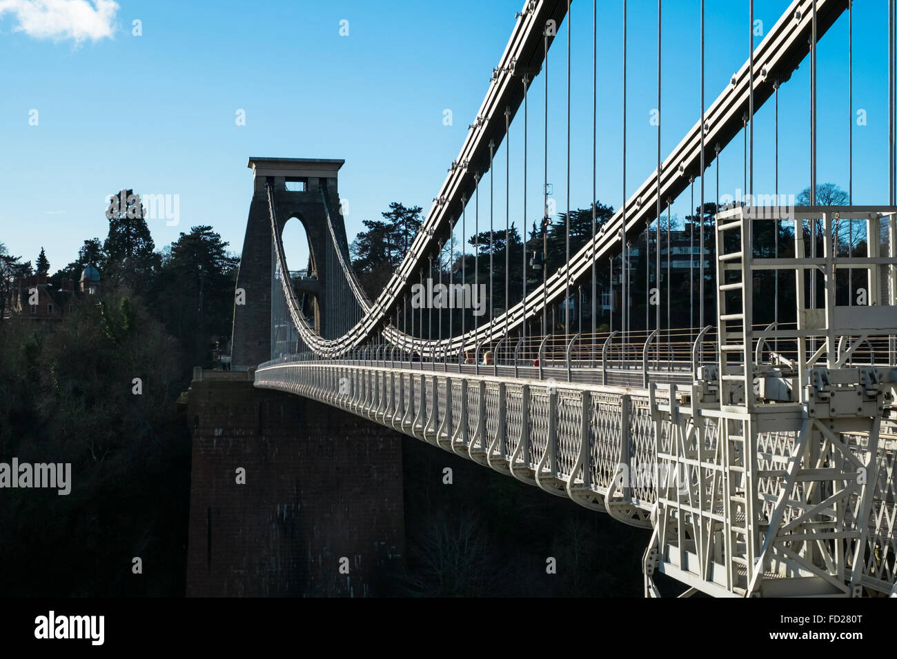 Clifton Bristol Inghilterra Brunel il Clifton Suspension Bridge Foto Stock