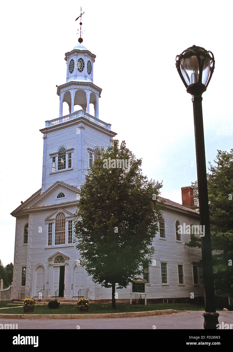 Vecchia chiesa prima,congregazionale Bennington,Vermont Foto Stock