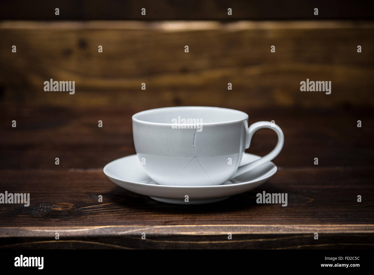 Rotture di tazza di caffè Foto Stock