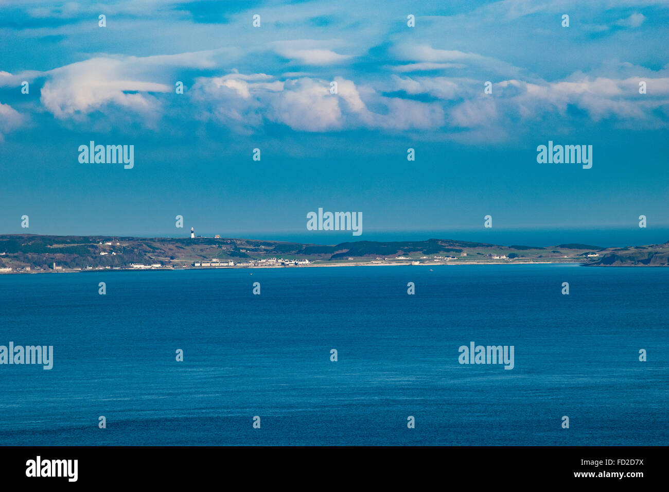 Primo Ministro britannico David Cameron teme di essere mantenuta sull isola di Rathlin Foto di Rathlin Island che è stata menzionata dal Primo ministro durante l'odierna Primi Ministri domande Foto Stock