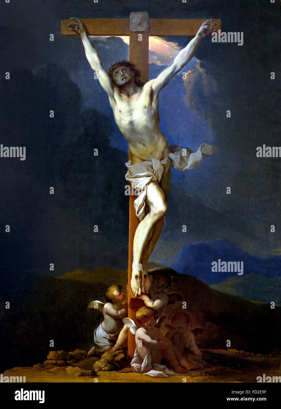 Le Christ en Croix - Cristo sulla croce 1640 Lubin Baugin 1610-1663 Francia - Francese Foto Stock