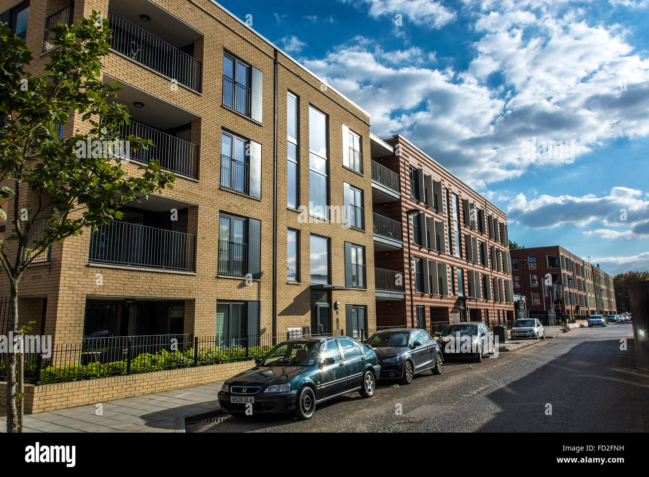 Campo Myatts Nord Station Wagon, Brixton, Lambeth, Londra - la riqualificazione e la rigenerazione shceme Foto Stock