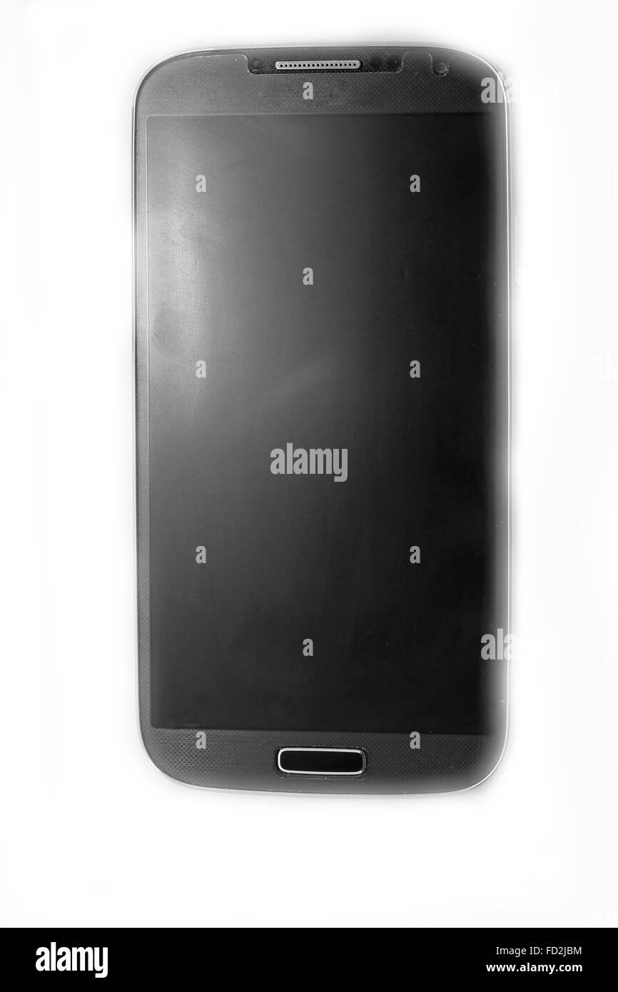 Il telefono cellulare è fotografato vicino fino Foto Stock