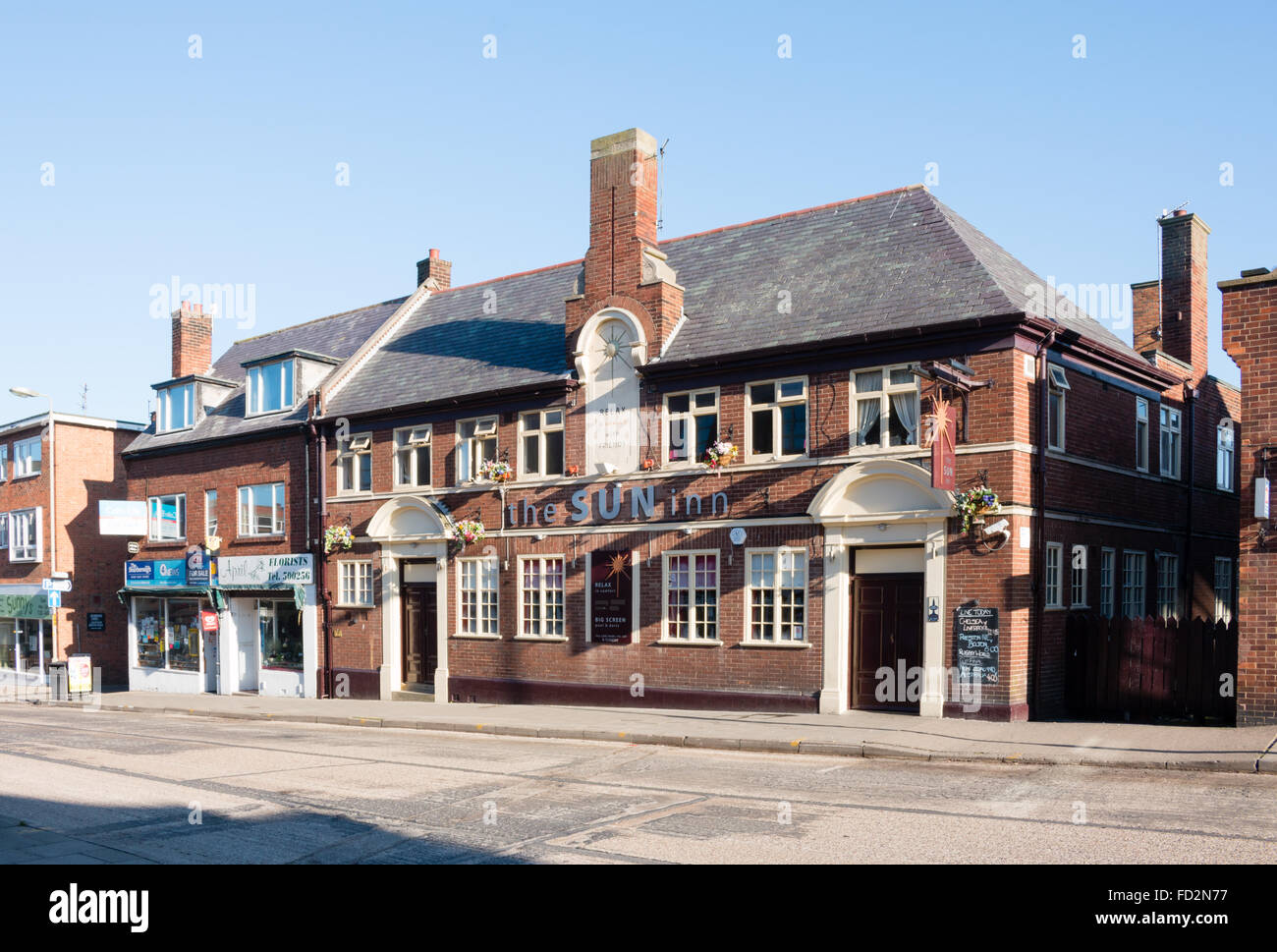 Sun Inn, un pub in Scarborough, North Yorkshire, Regno Unito. Foto Stock