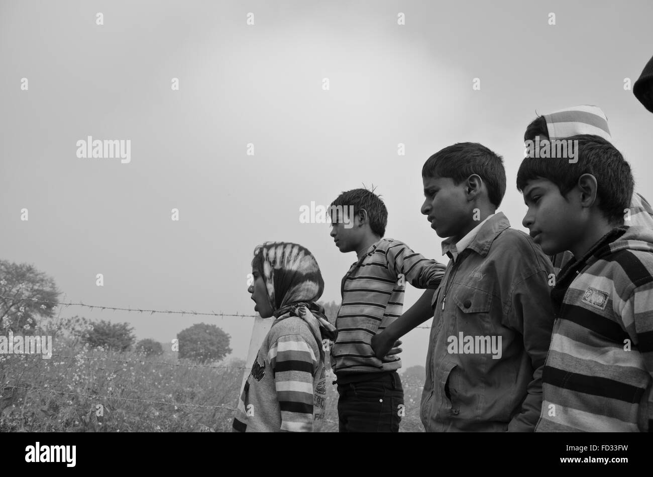 Vita di villaggio in Rajashtan, India Foto Stock