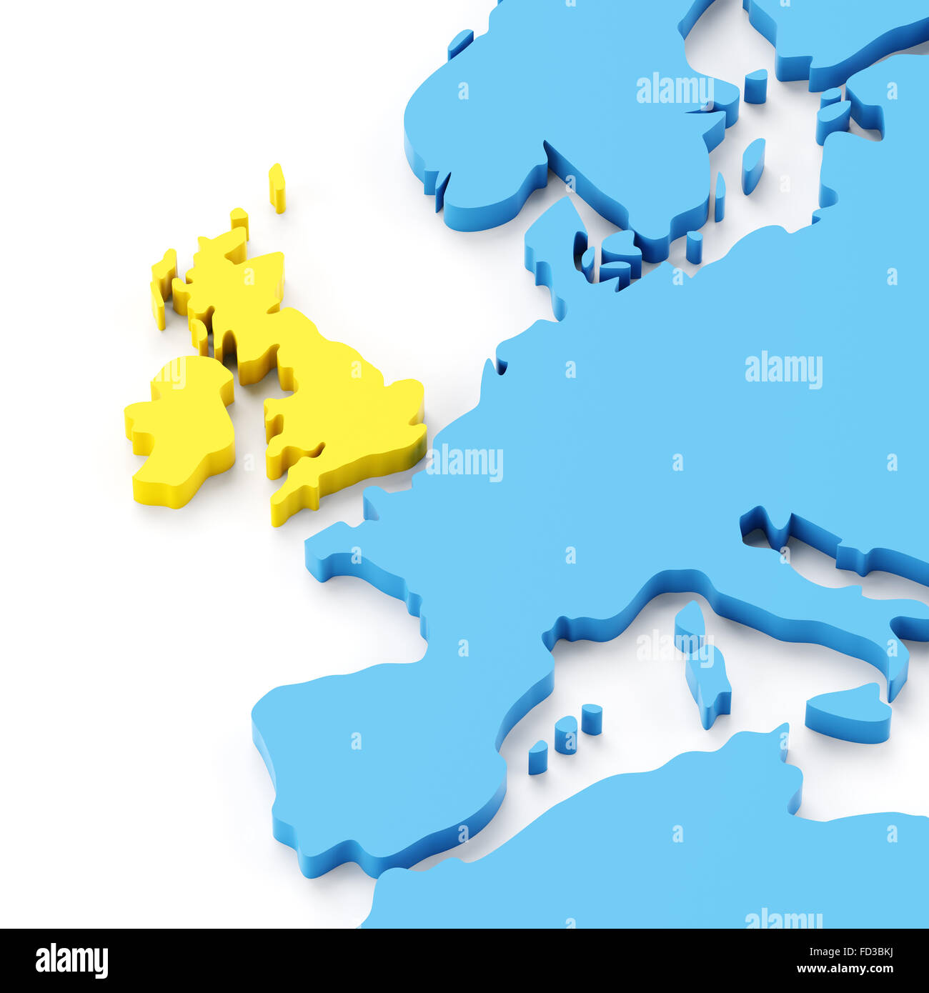 Mappa di Regno Unito Regno Unito Foto Stock