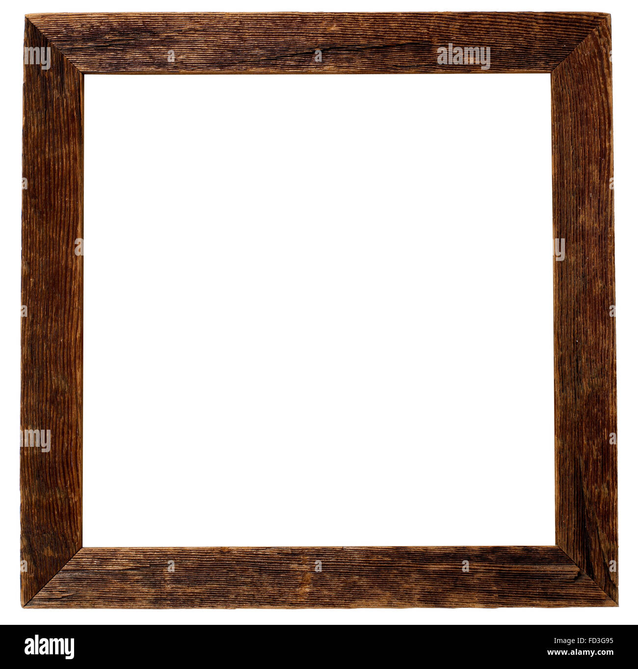 Legno invecchiato cornice immagine Foto Stock
