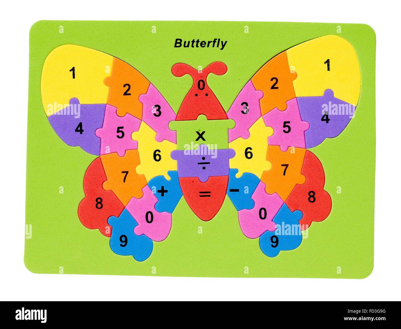 Puzzle di farfalla Foto Stock