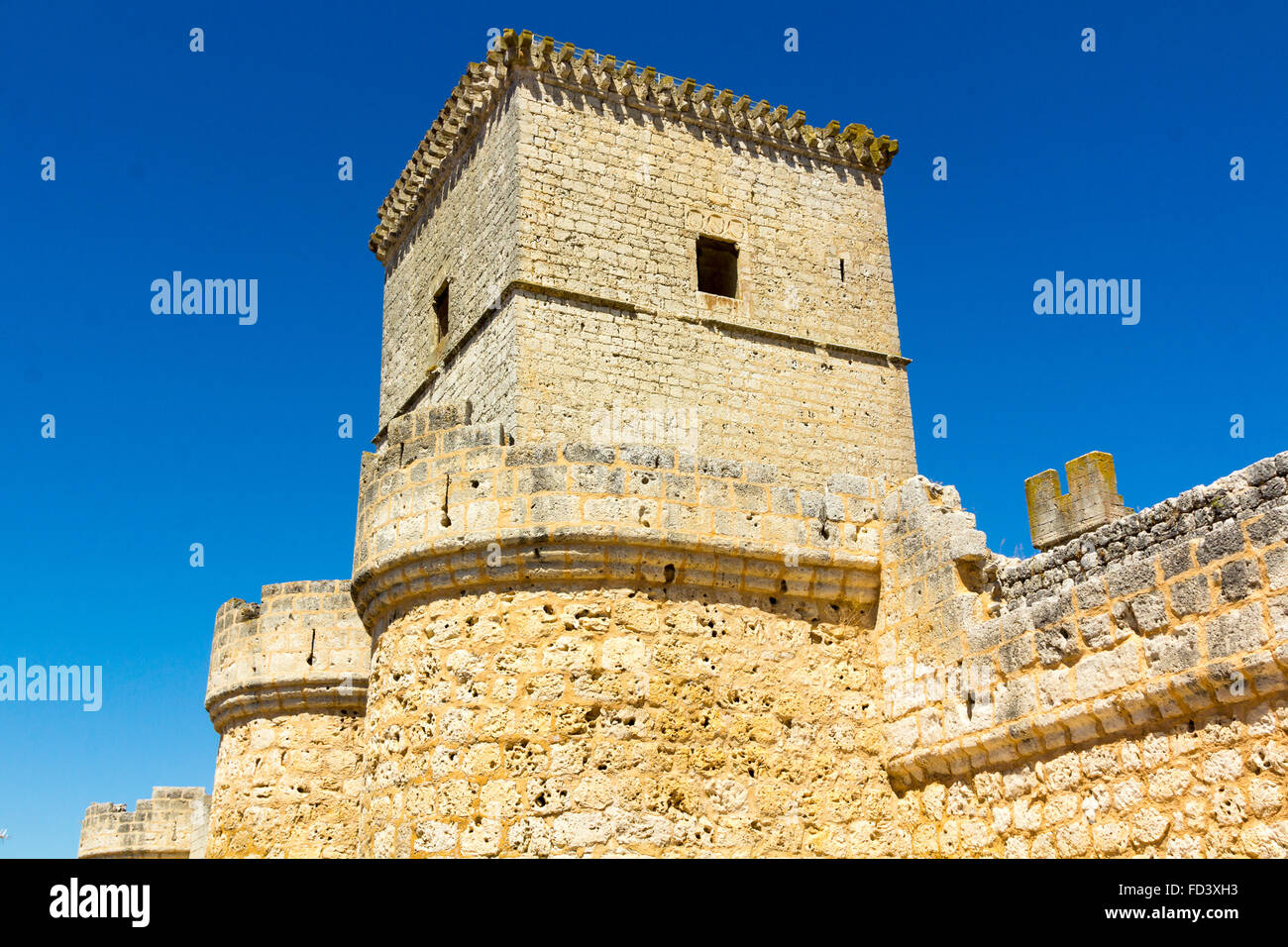 Portillo castello in Valladolid Spagna Foto Stock