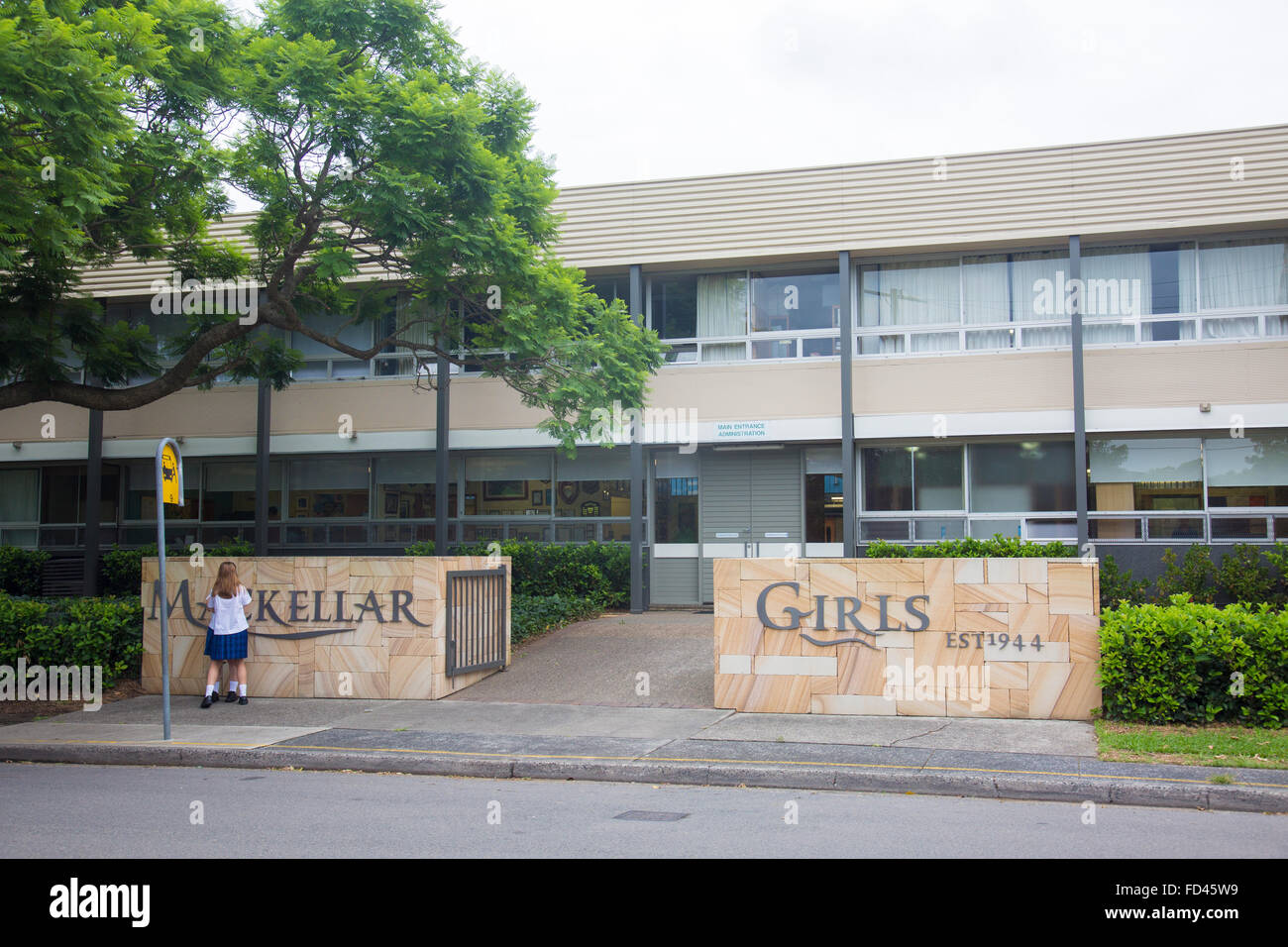 Mackellar secondario scuola di ragazze in manly vale,Sydney, Nuovo Galles del Sud, Australia Foto Stock