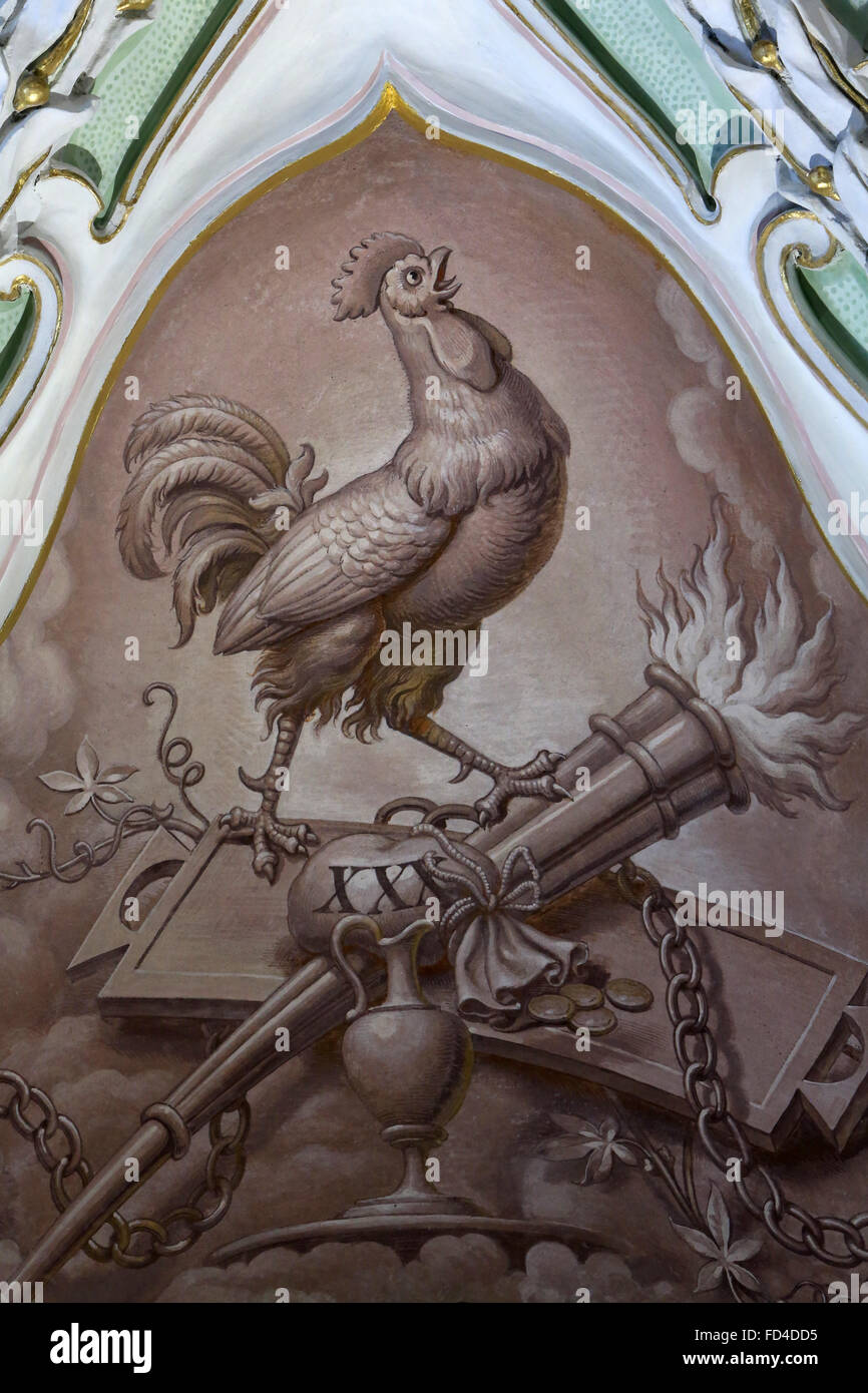 La negazione di San Pietro. Abbazia di Klosterneuburg. Foto Stock