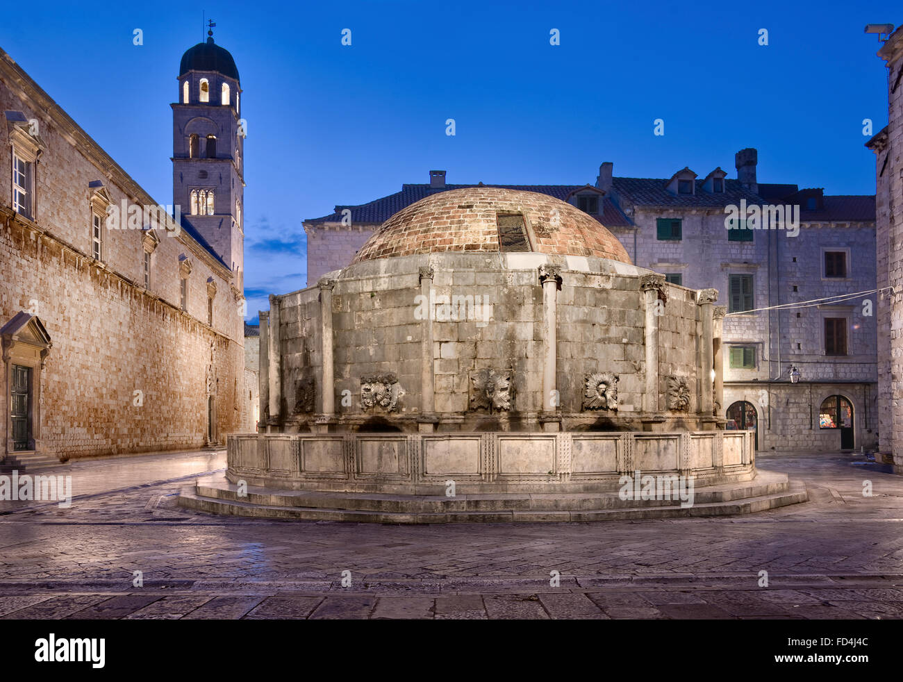 Onofrio la grande fontana, Dubrovnik Foto Stock