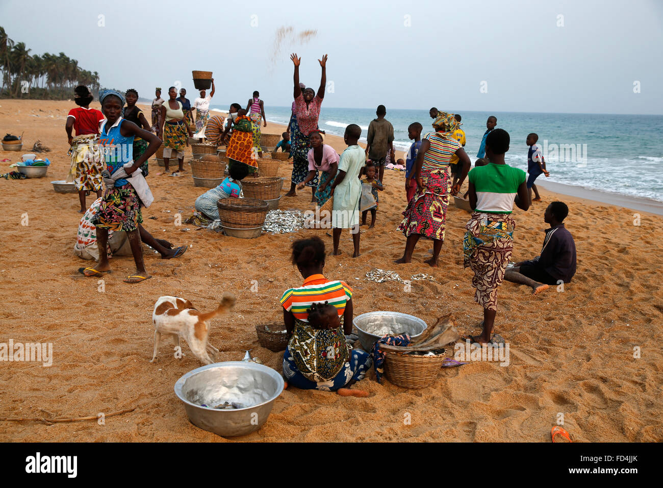 Di pescatori di mogli Foto Stock