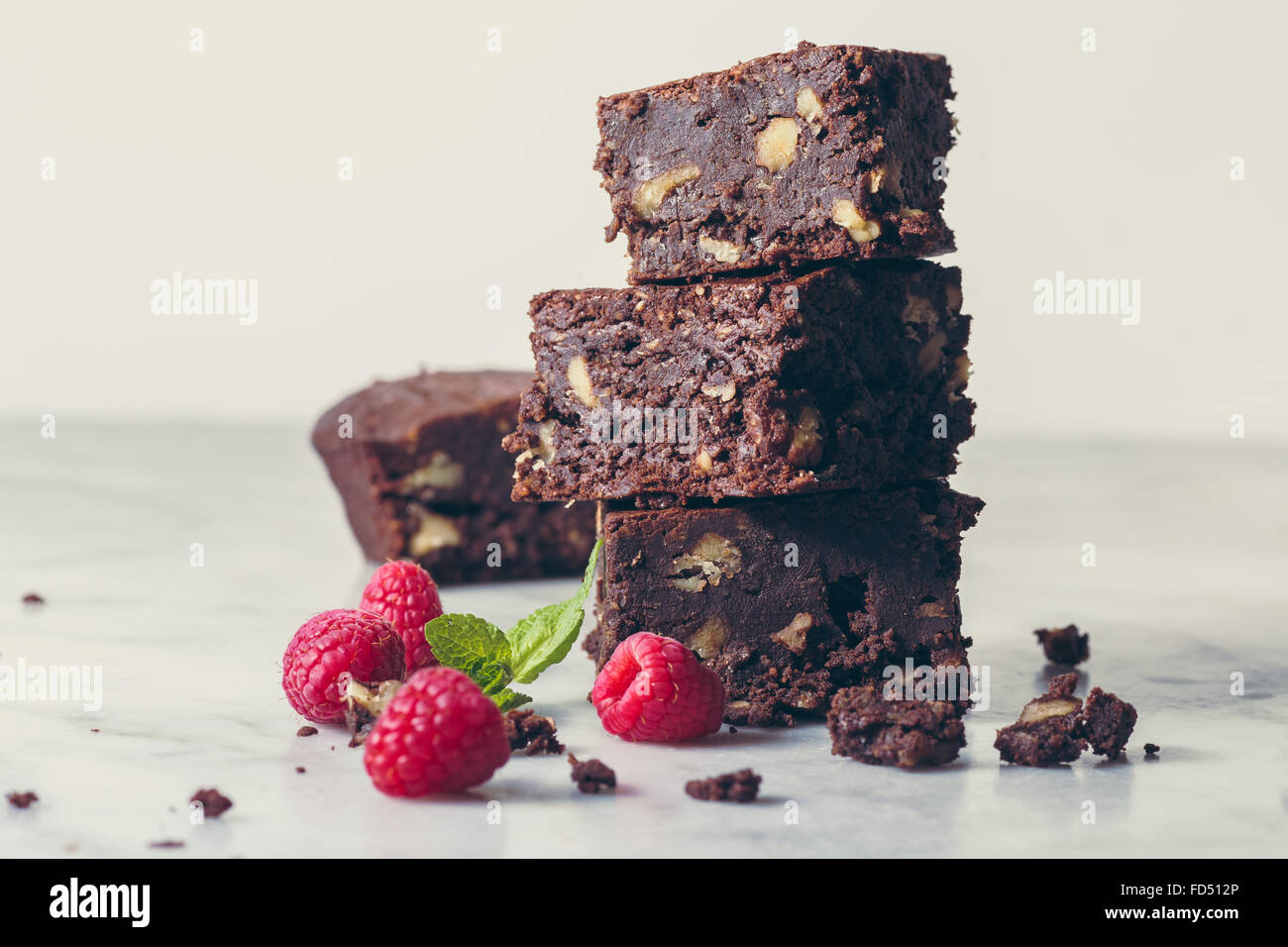 Brownie al cioccolato Foto Stock