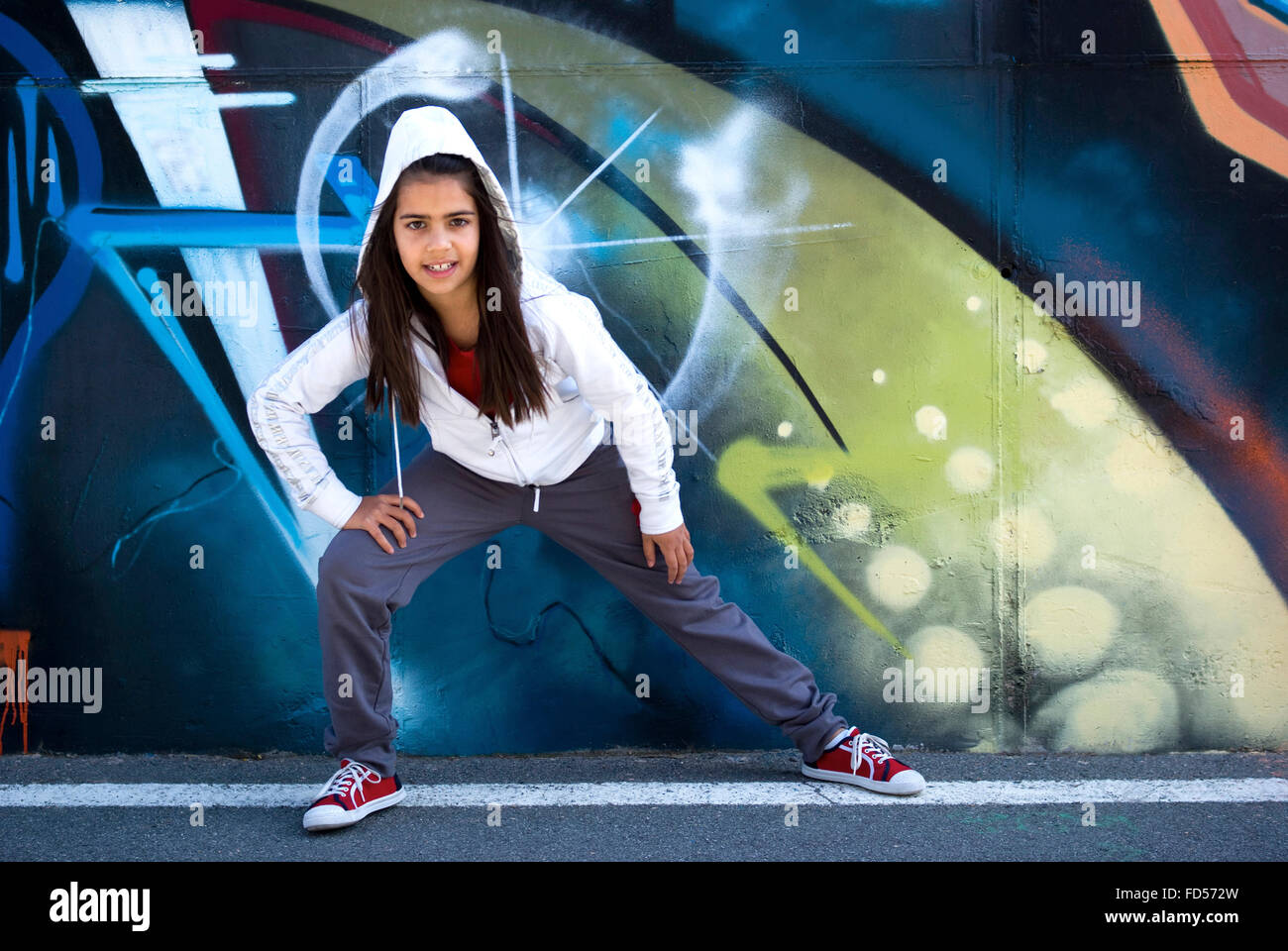 Giovane ballerino Hip-Hop Foto Stock