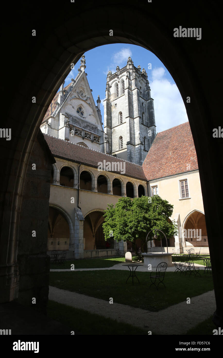 Il monastero reale di Brou. La chiesa è un capolavoro del gotico fiammeggiante stile. Foto Stock