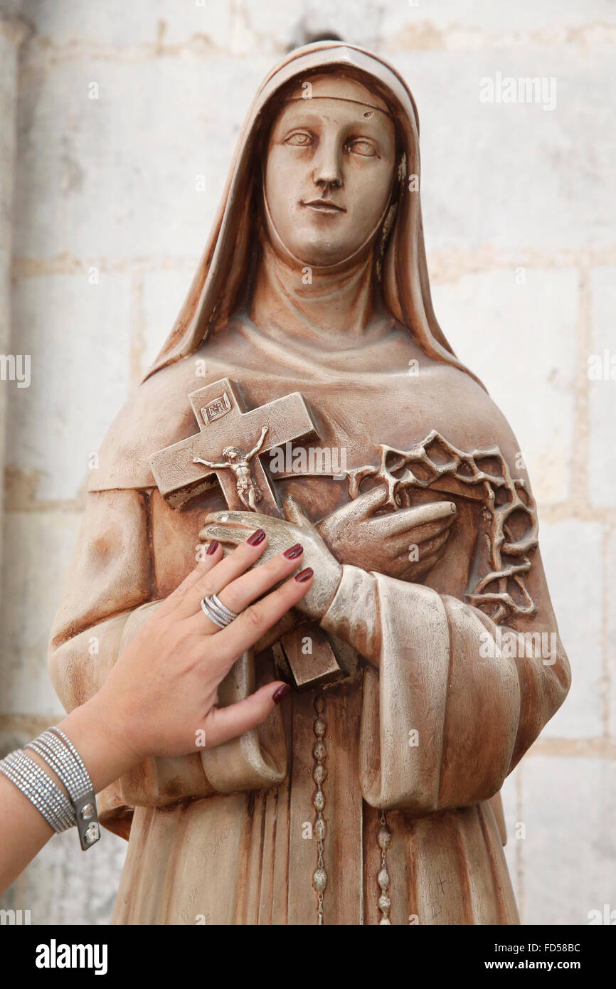 Notre Dame d la cattedrale di Amiens. Santa Rita da Cascia. Foto Stock