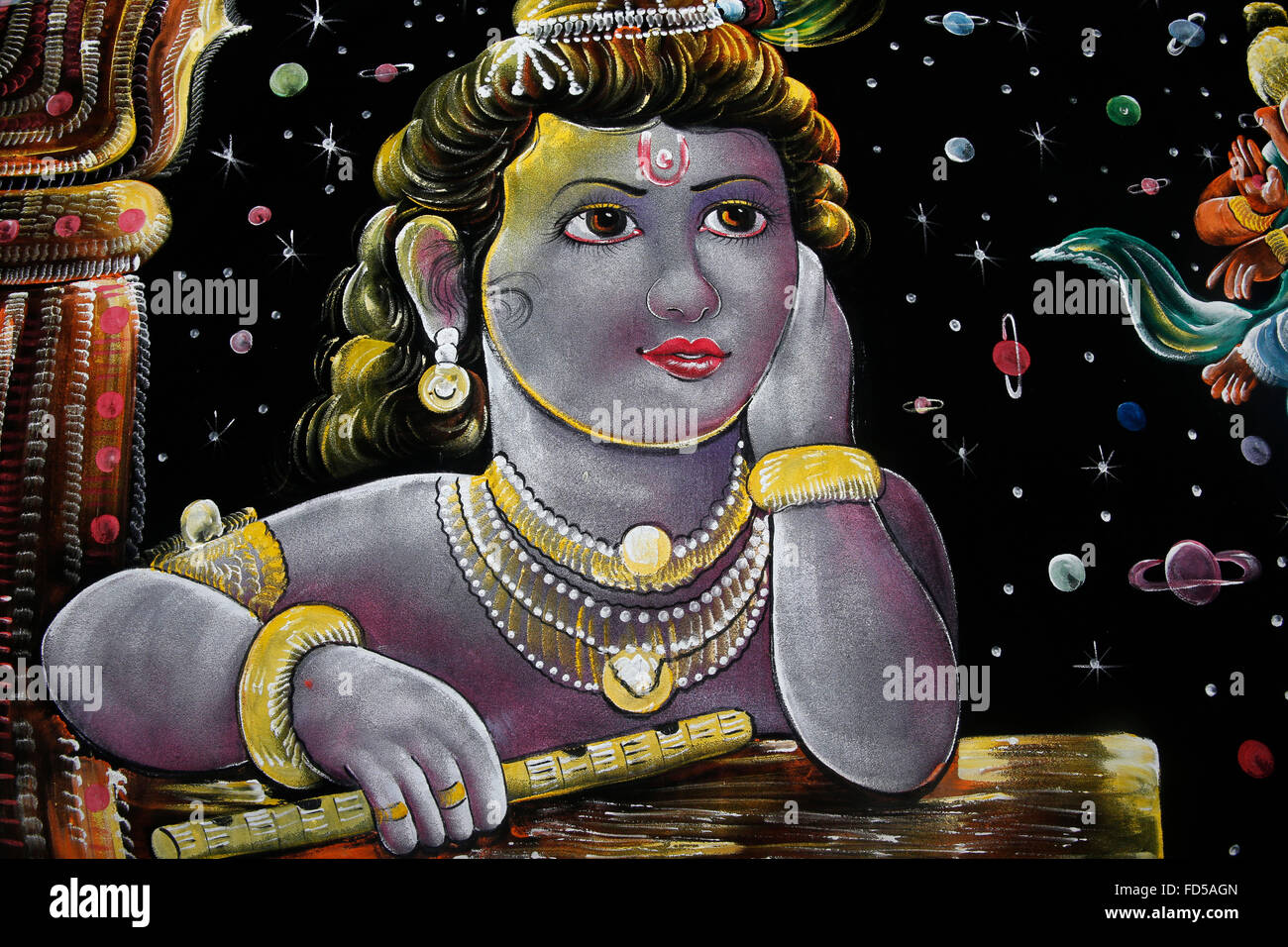Dio indù Krishna. Foto Stock