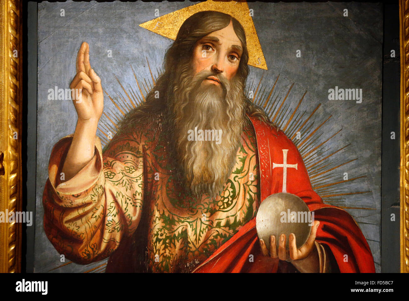 Galleria Nazionale di Bologna. Dio Onnipotente. Francesco Raibolini, 1505/1510. Foto Stock