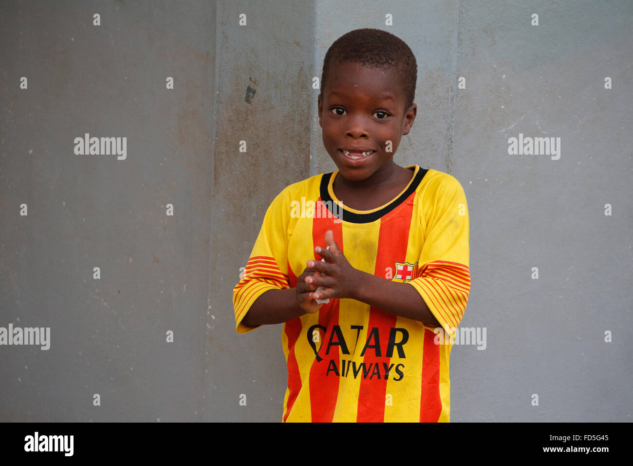 Ragazzo africano. Ritratto. Foto Stock