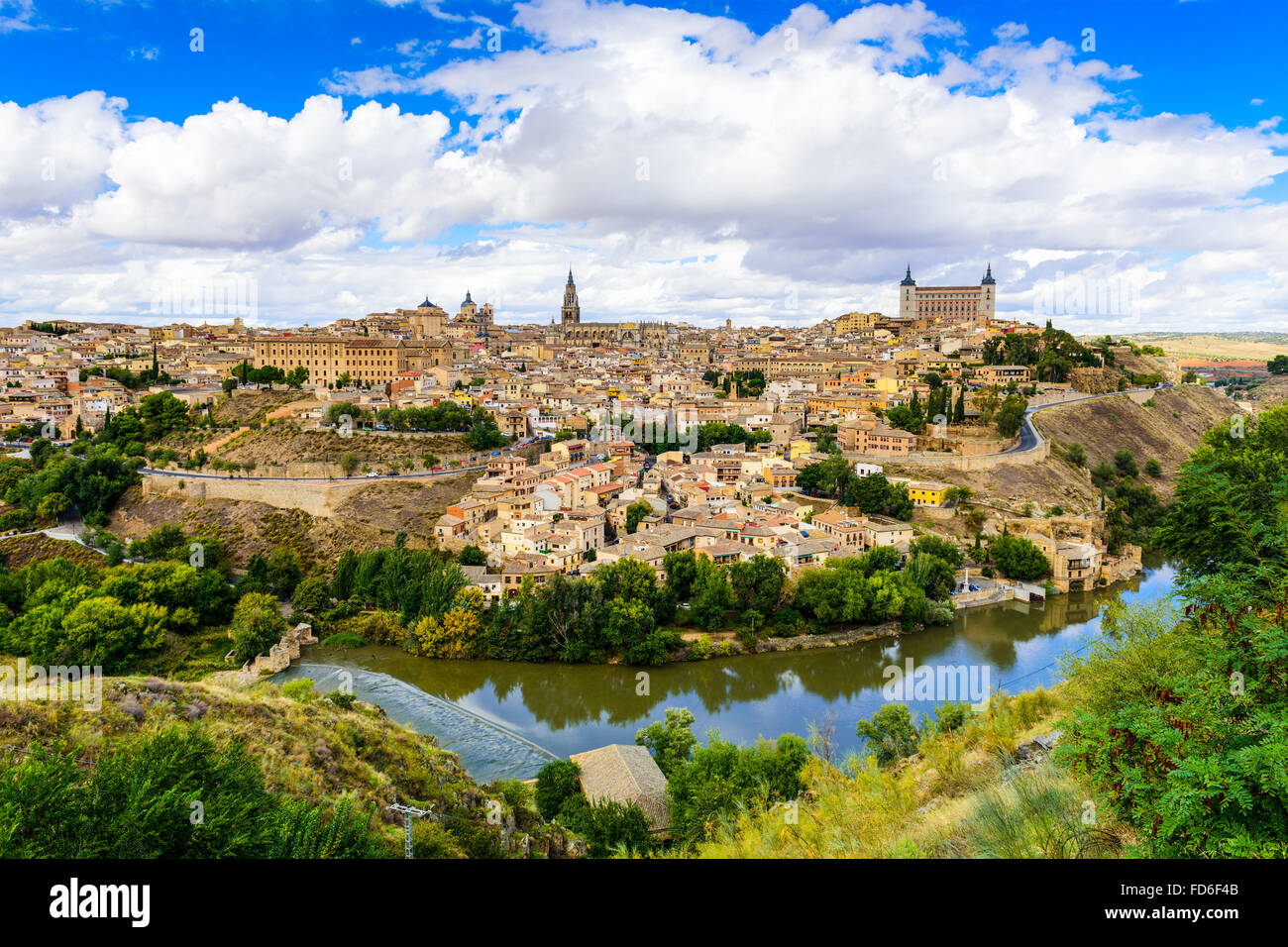 Toledo, Spagna città vecchia skyline. Foto Stock
