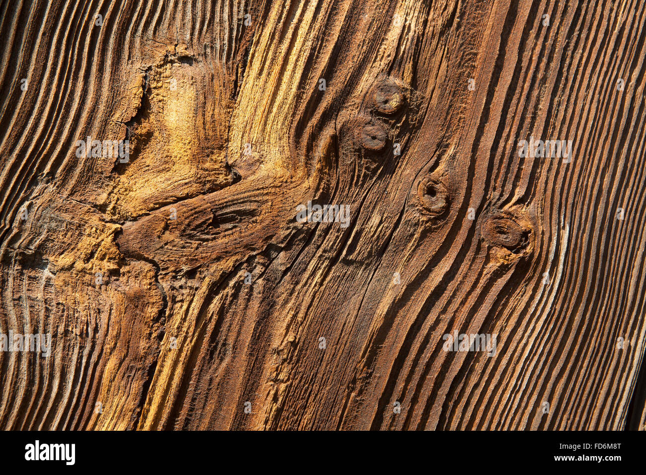 Struttura di greggio del vecchio tavolato in legno Foto Stock