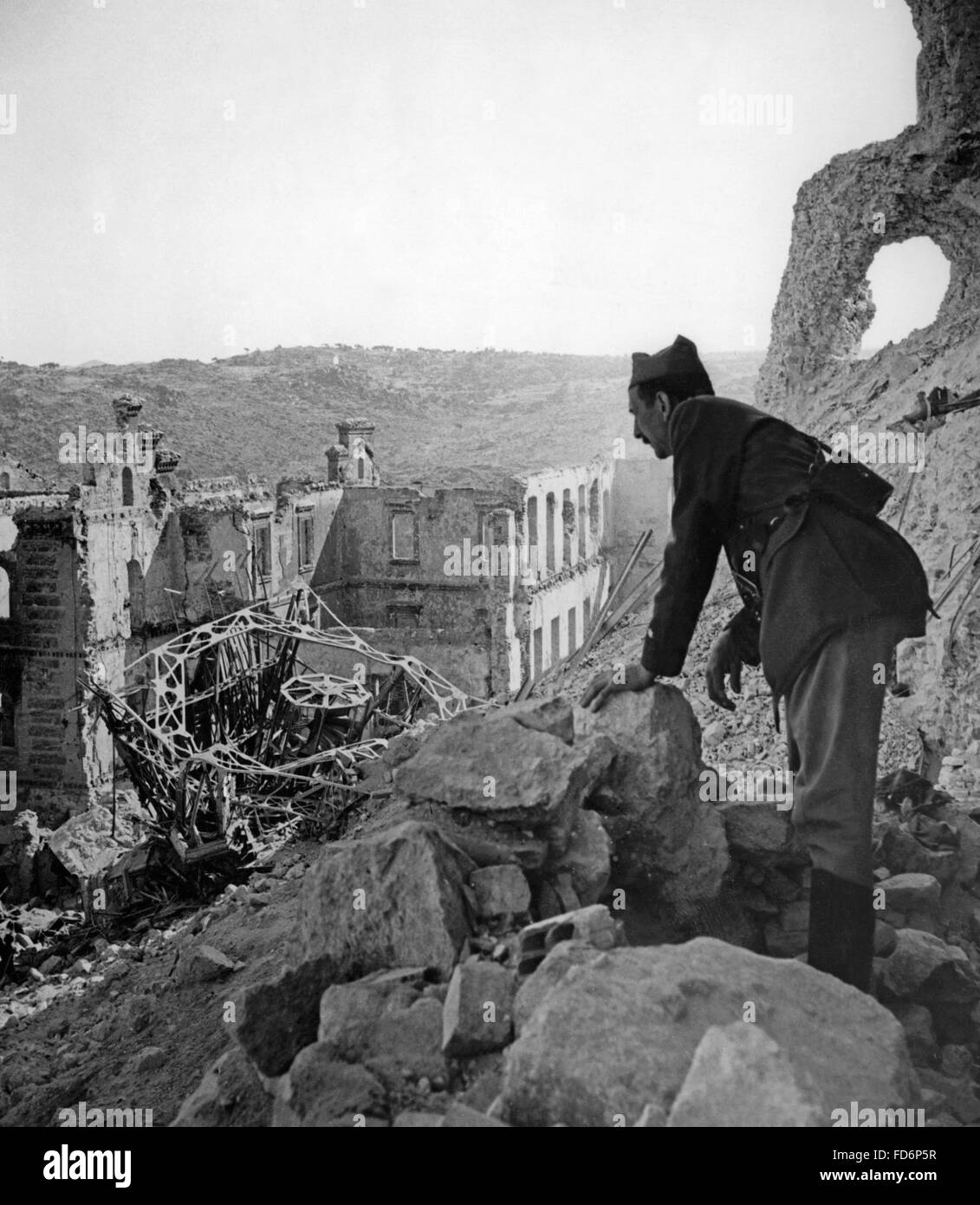 La guerra civile in Spagna 1936 - Assedio di Alcazar di Toledo Foto Stock