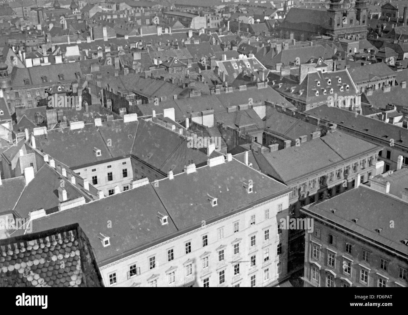 Vista del centro di Vienna, 1908 Foto Stock