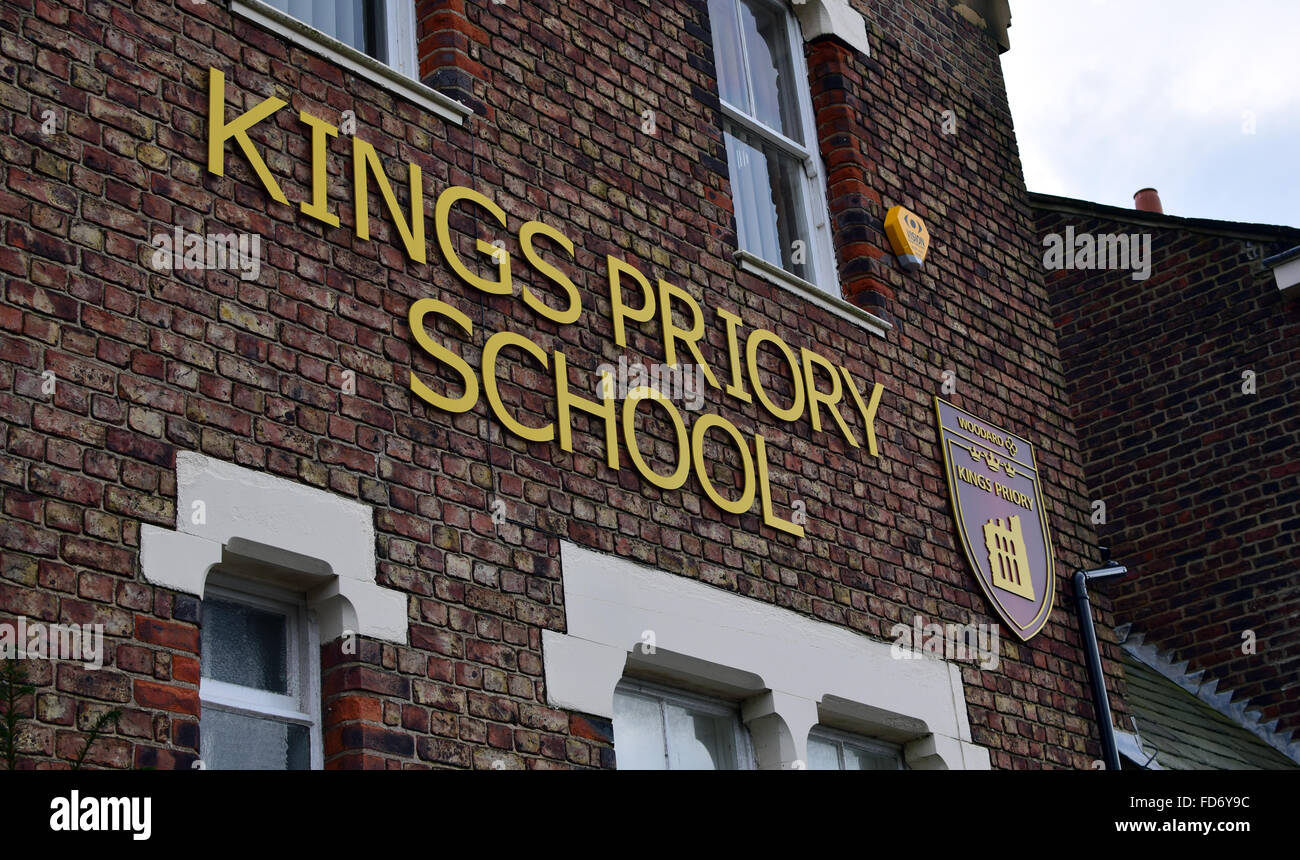 Kings Priory scuola del Woodard Corporation in Tynemouth, Nord Est Inghilterra Foto Stock