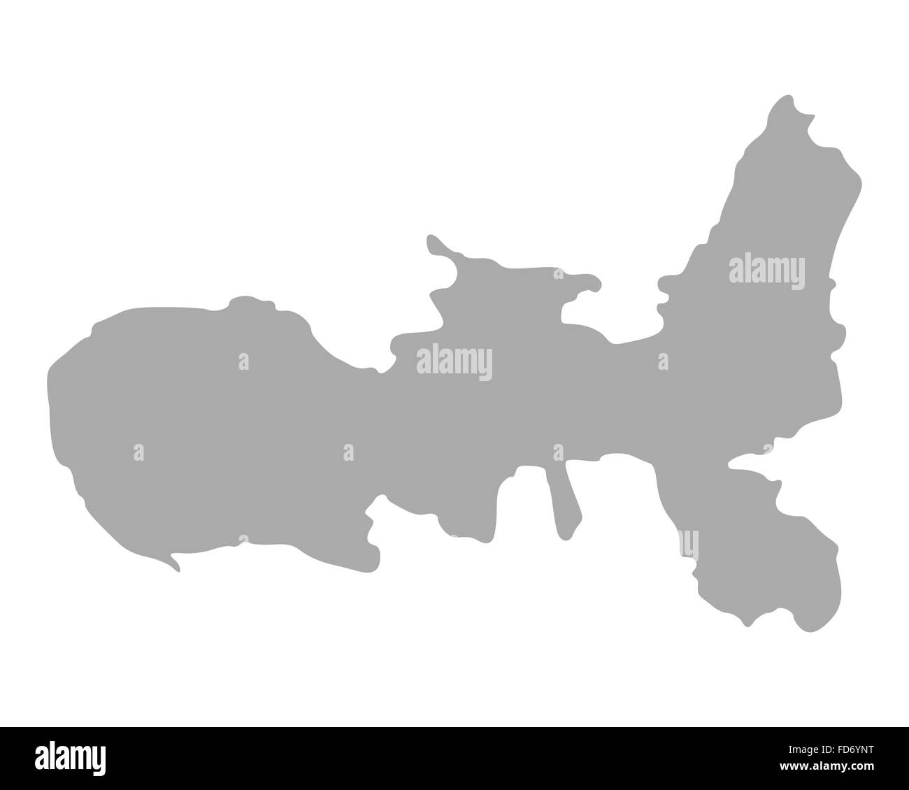 Mappa di Isola d'Elba Foto Stock