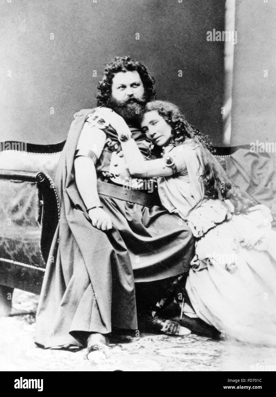 Ludwig Schnorr von Carolsfeld e Malwine Schnorr, 1865 Foto Stock
