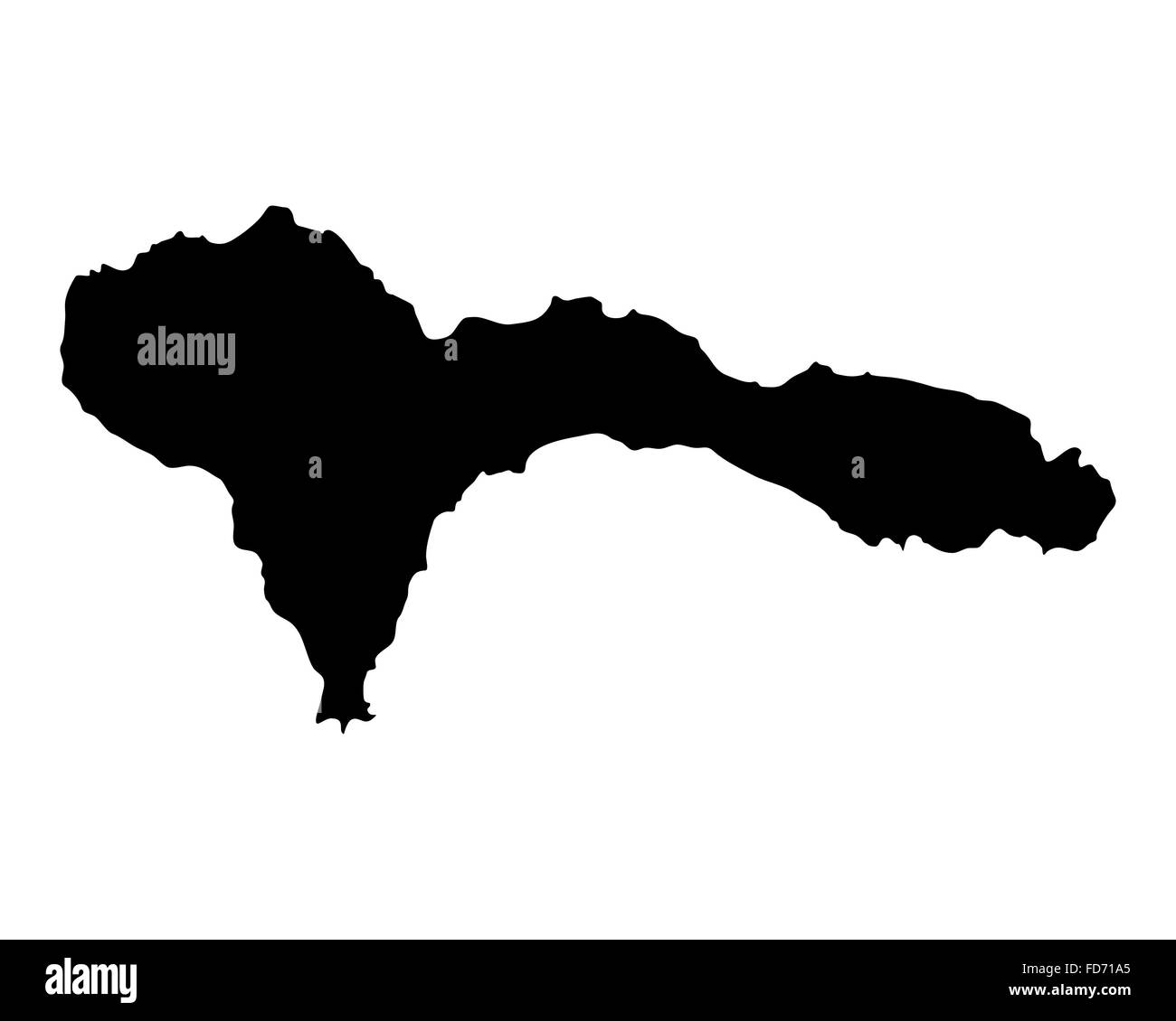 Mappa di São Nicolau Foto Stock